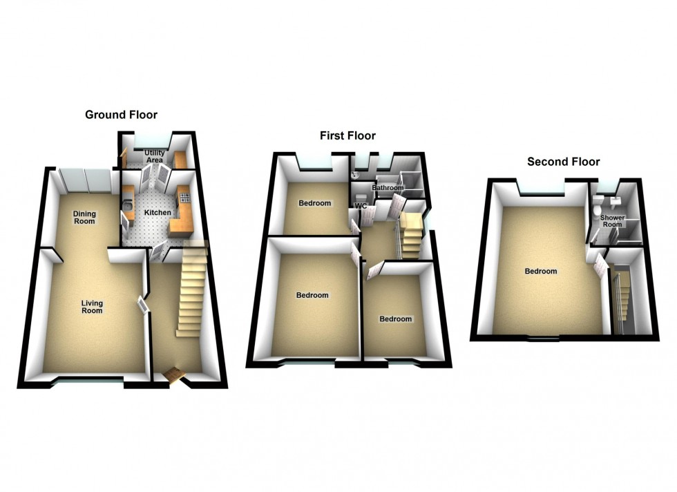 Floorplan for Tweed Glen, Rise Park, Romford