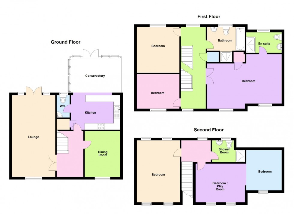 Floorplan for Wallace Way, Rise Park, Romford