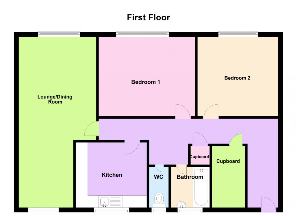 Floorplan for Tolbut Court, Lennox Close, Romford