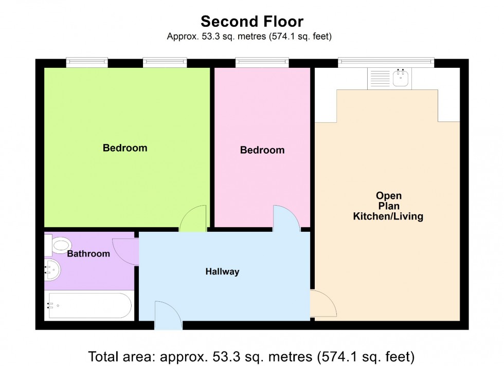Floorplan for Winston Close, Romford