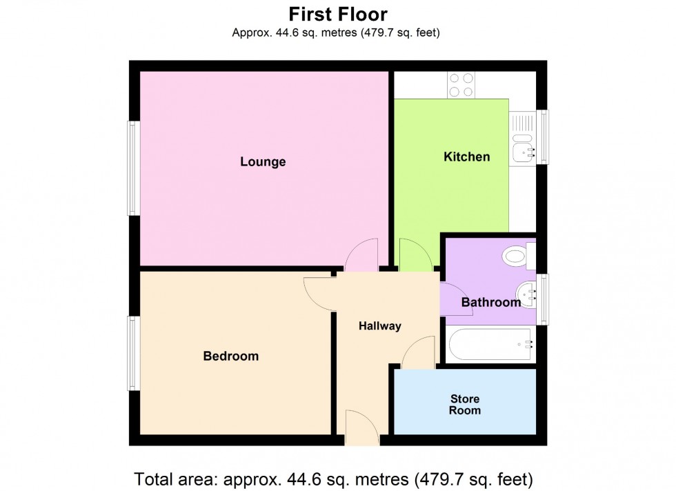 Floorplan for Portnoi Close, Romford,