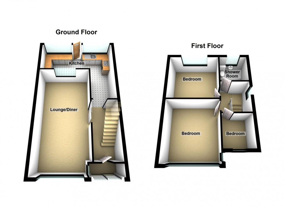 Floorplan for Eaton Drive, Collier Row, Romford